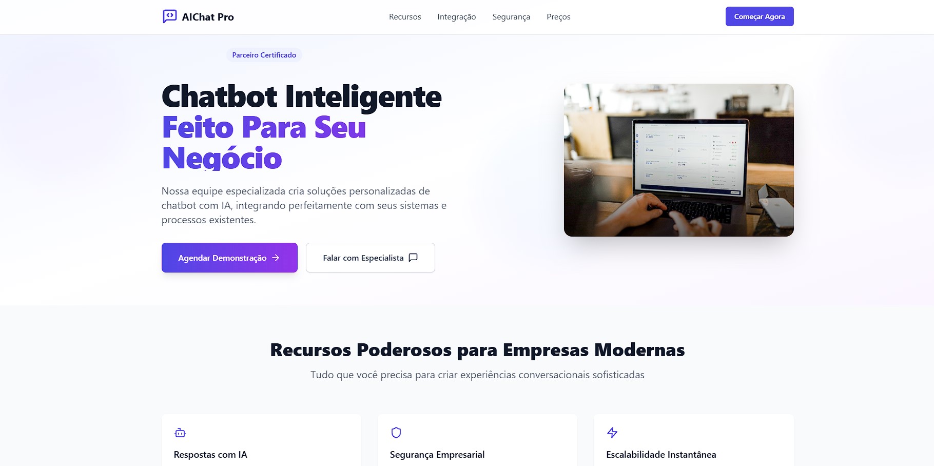 Startup ChatBot com IA